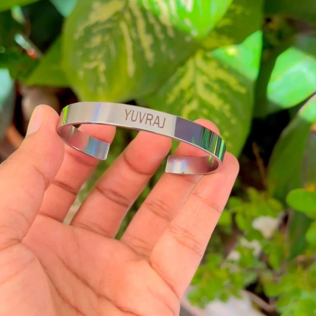 Anti-Tarnish Cuff Styled Unisex Name Kada