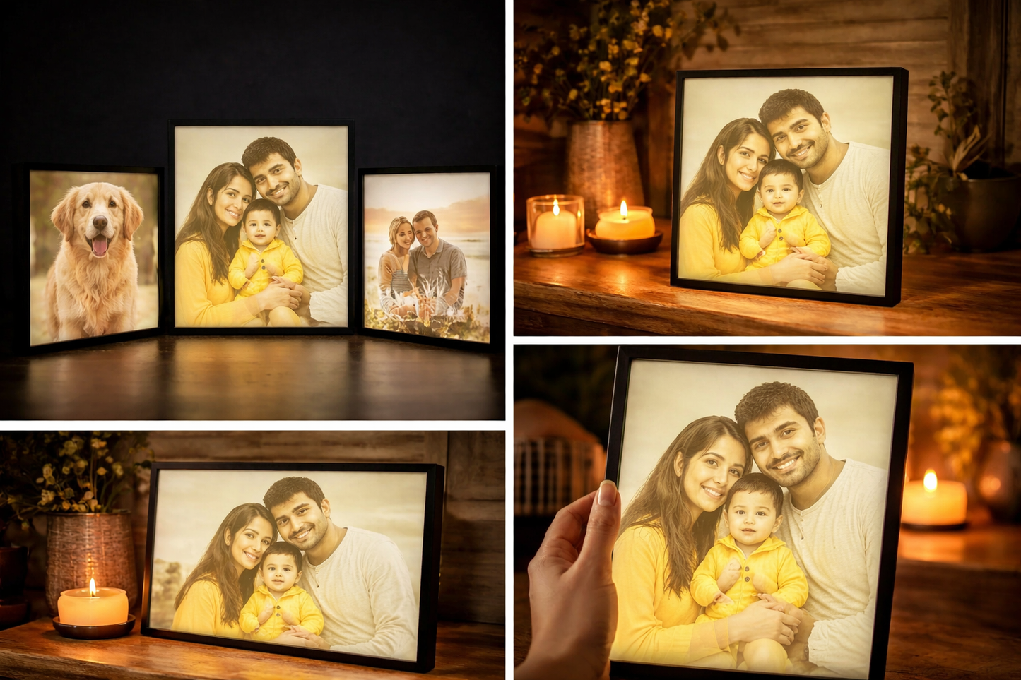 Custom LED Lithophane Photo Frame