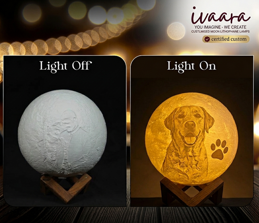 Custom Moon LED Lithophane