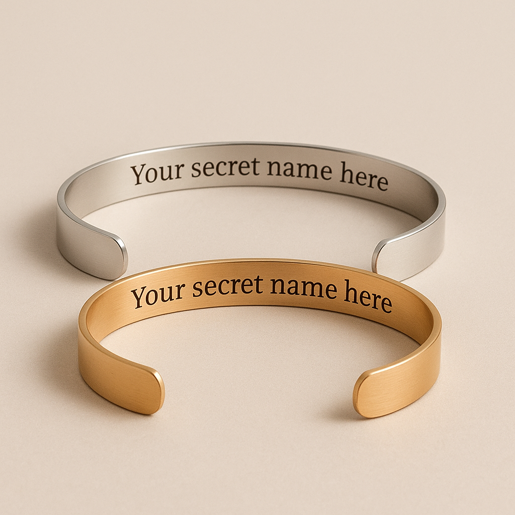 Anti-Tarnish Cuff Styled Unisex Name Kada